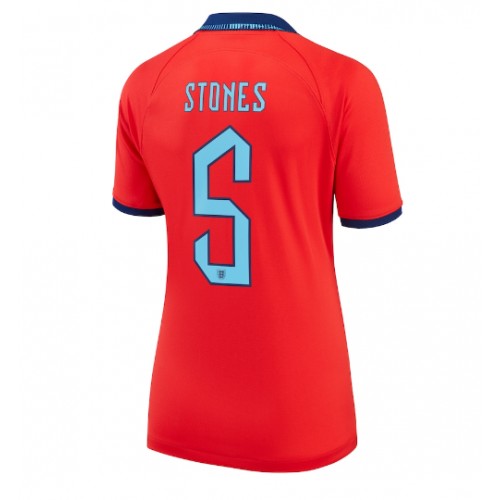 Dres Engleska John Stones #5 Gostujuci za Žensko SP 2022 Kratak Rukav
